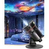 Galaxy Projector with White Noise Machine for Bedroom, Planetarium Star Projector with Solar System &amp; Constellation, 28 Soothing Sounds, Timer, 360&deg; Rotating Night Light for Ceiling Kids Adults