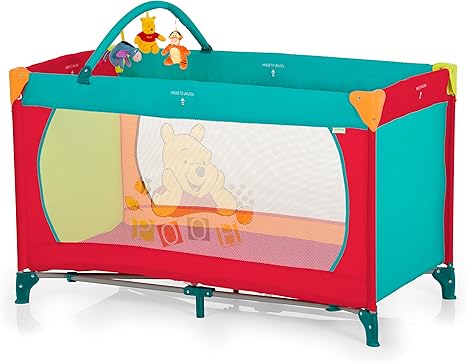 Hauck Dreamn Play - Cuna de viaje, 60 x 120 cm, V-Pooh Red II