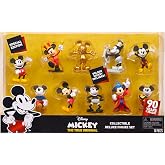 Mickey Mouse 90th Anniversary 10-Piece Collectible Figure Set, Kids Toys for Ages 3 Up by Just Play