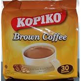 Kopiko Instant 3 in 1 Brown Coffee Mix with Creamer and Sugar 30 Count Per Bag