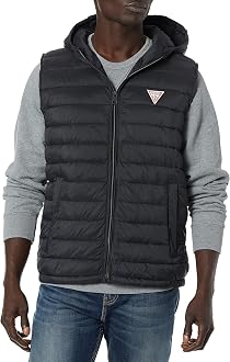 GUESS Men's Light Weight Puffer Vest 