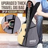 Pyle Full Size Dreadnought Cutaway Acoustic Electric Guitar with EQ Tuner view 6