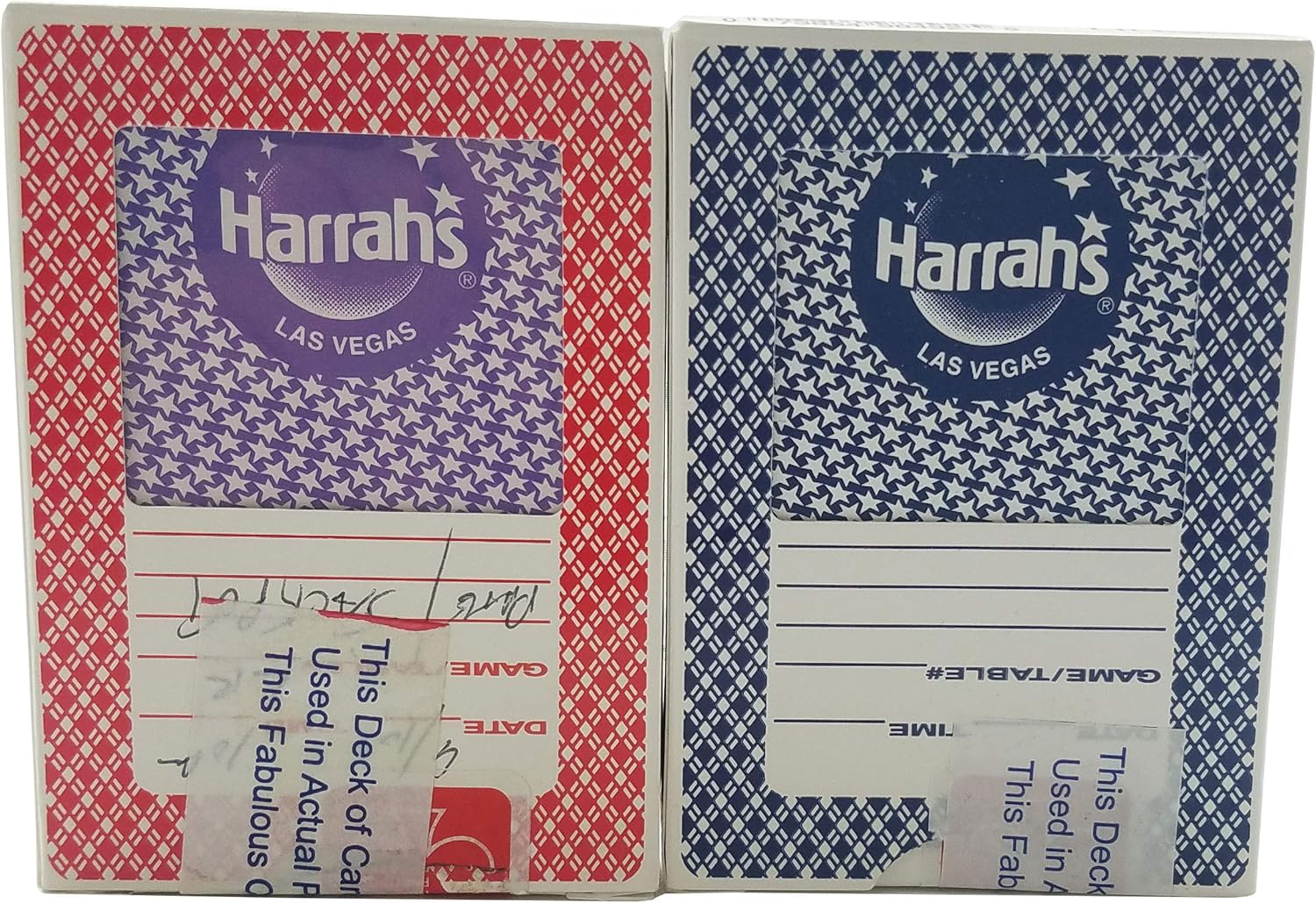 Casino Playing Cards - Harrah's Las Vegas, Nevada 2 Used Decks