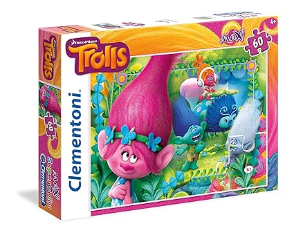 Clementoni Trolls -Youre Invited to This Party Maxi Puzzle (60 Piece)