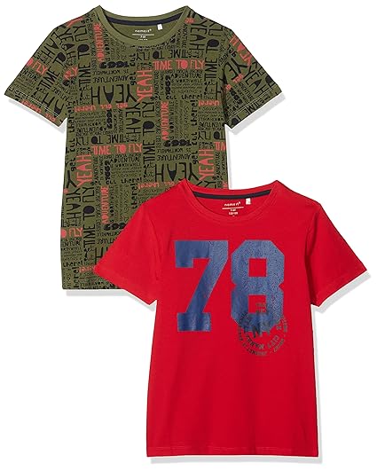 NAME IT Jungen T-Shirt, 2er Pack