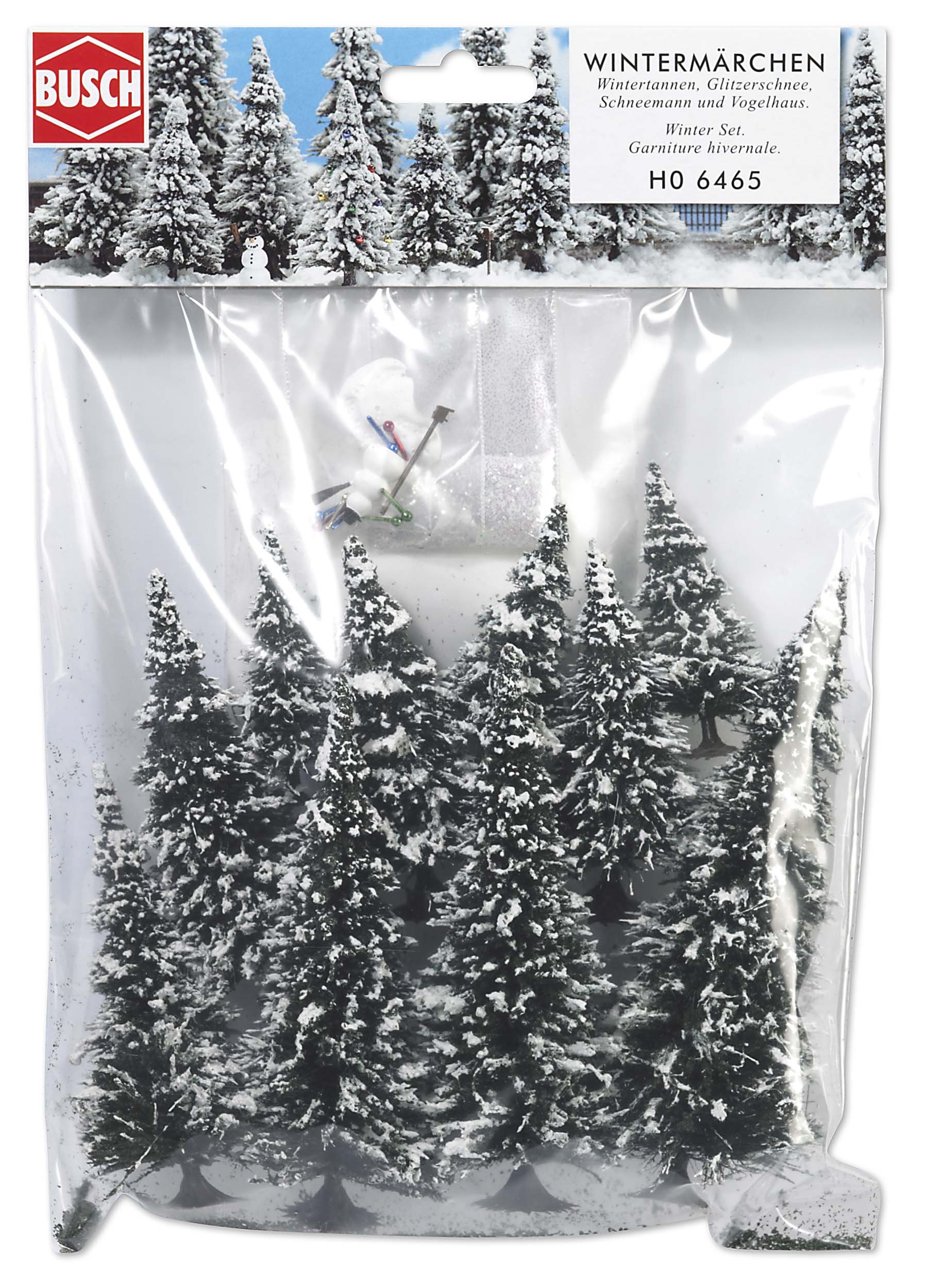 Ho 10 Snowed Trees And Snowman