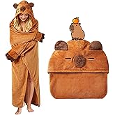 Moyel Capybara Gifts Cute Capybara Wearable Blanket Hoodie Funny Birthday Gifts for Women Adults Teen Girls Valentines Day Anniversary Present for Daughter Granddaughter Wife