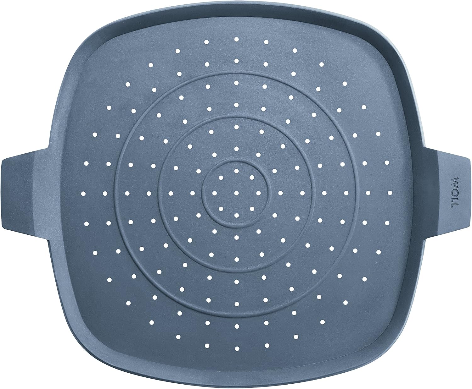KUHN RIKON Protection Anti-Éclaboussures Pliable En Silicone Gris 30 Cm - Couvercle Multifonction