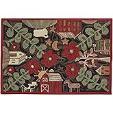 Park Designs 24" x 36" Hand-Hooked Farm Life Rug | Farmhouse Style Accent | Kitchen, Bathroom, or Entryway Mat | 2x3 Rustic C