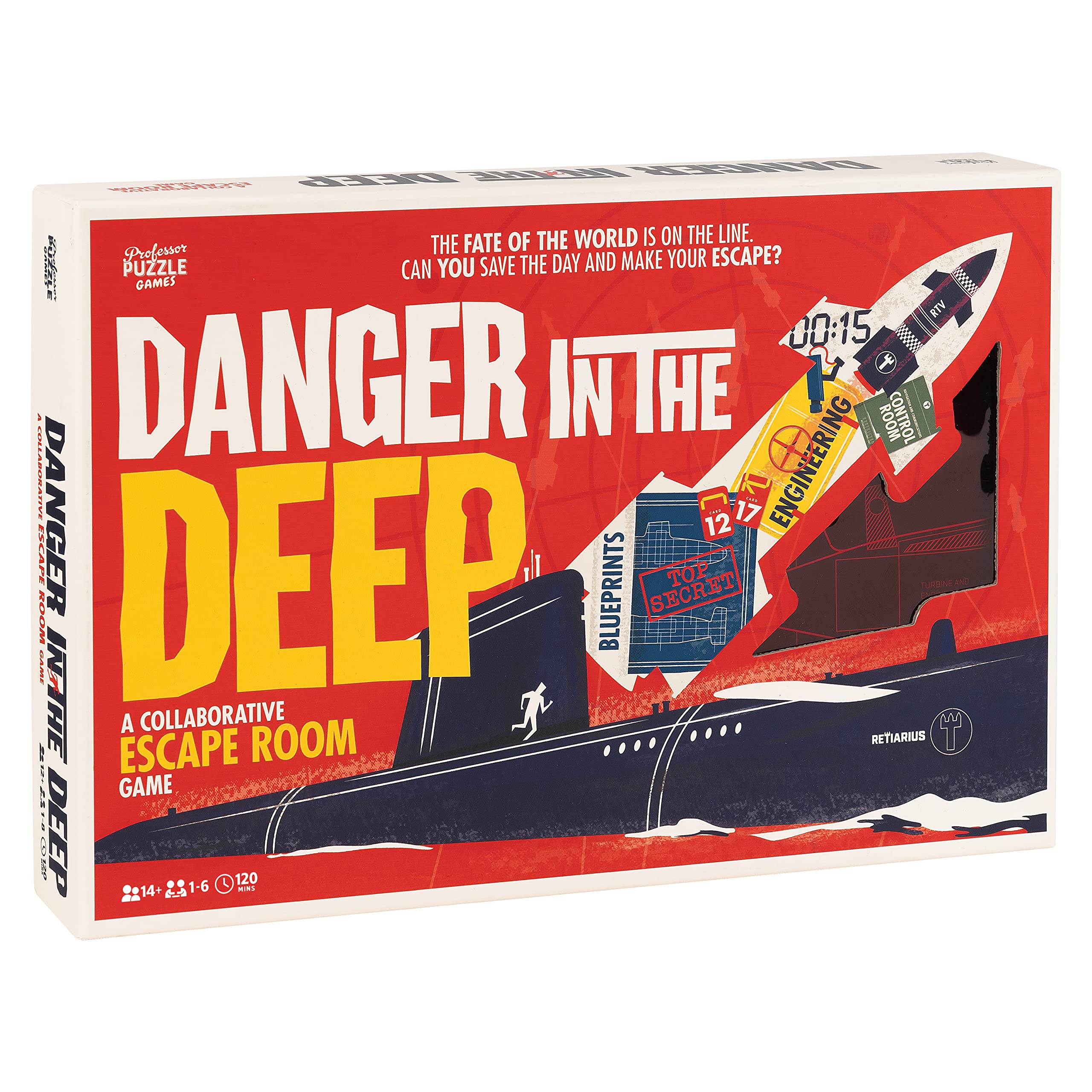 Professor Puzzle | Danger In The Deep | Puzzle | Ages 14+ | 1-6 Players