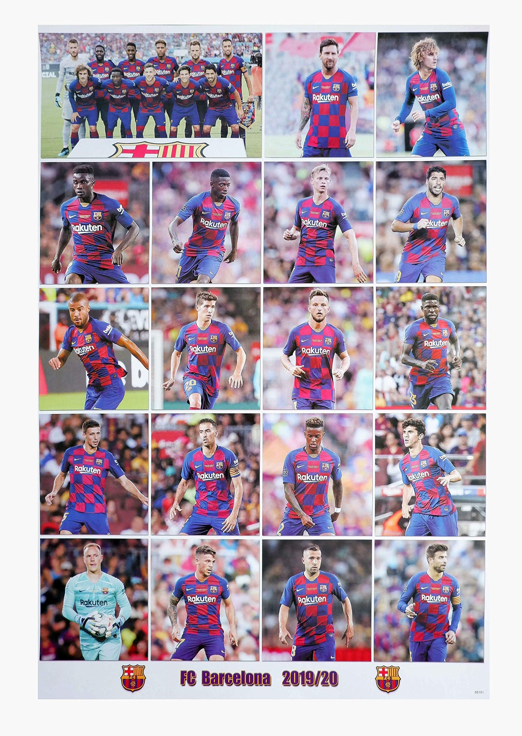 Maxis Barcelona 2019-2020 Football Soccer Wall Decoration Poster (#001)