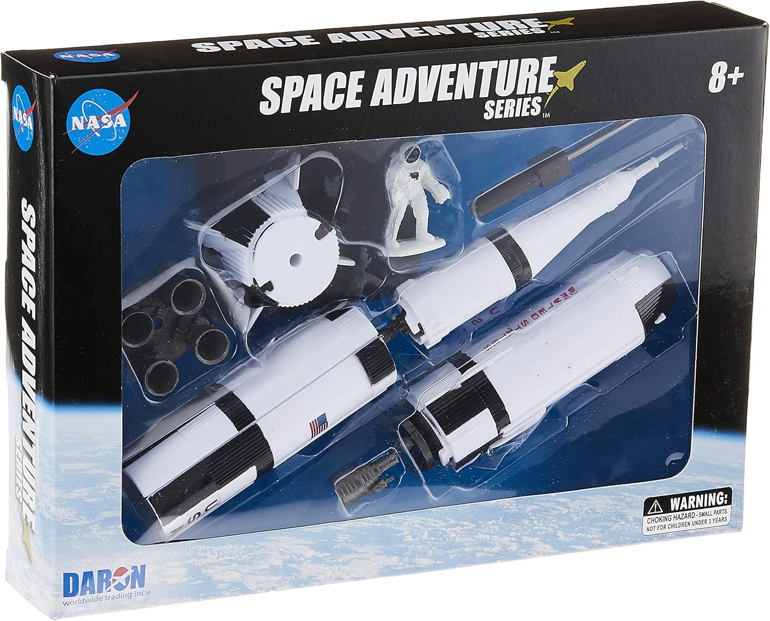 daron space adventure saturn v rocket model playset