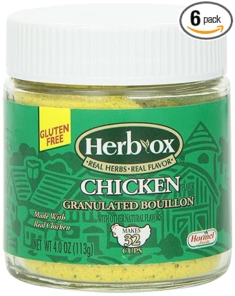Amazon Com Herbox Bouillon Granulated Chicken 4 Ounce Pack Of 6 Packaged Chicken Bouillons Grocery Gourmet Food