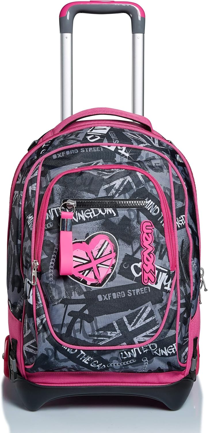 Seven New Tech, Trolley, 3In1 Unisex Detachable Backpack - Kids, Pink, One Size, 35 lt - Image 3
