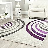 SAFAVIEH Porcello Collection Area Rug - 5'3" x 7'7", Creme, Modern Design, Non-Shedding & Easy Care, Ideal for High Traffic A
