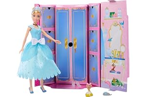 Mattel Disney Princess Cinderella Fashion Doll & Mystery Friend with 12 Surprise Fashions & Accessories, Unboxing Toy