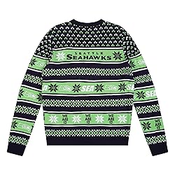 FOCO Standard NFL Big Logo Ugly Sweater, Team Color