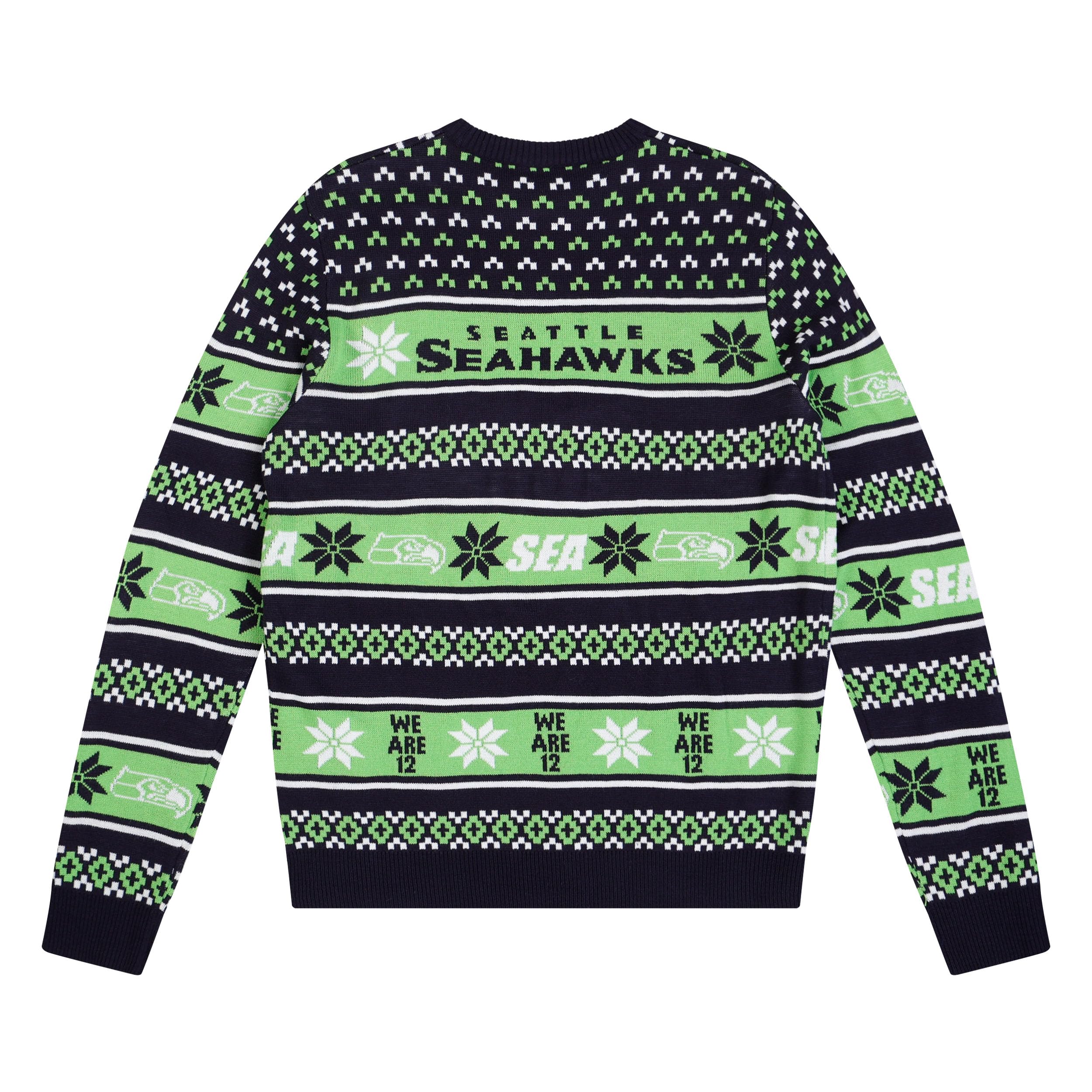 FOCO Standard NFL Big Logo Ugly Sweater, Team Color