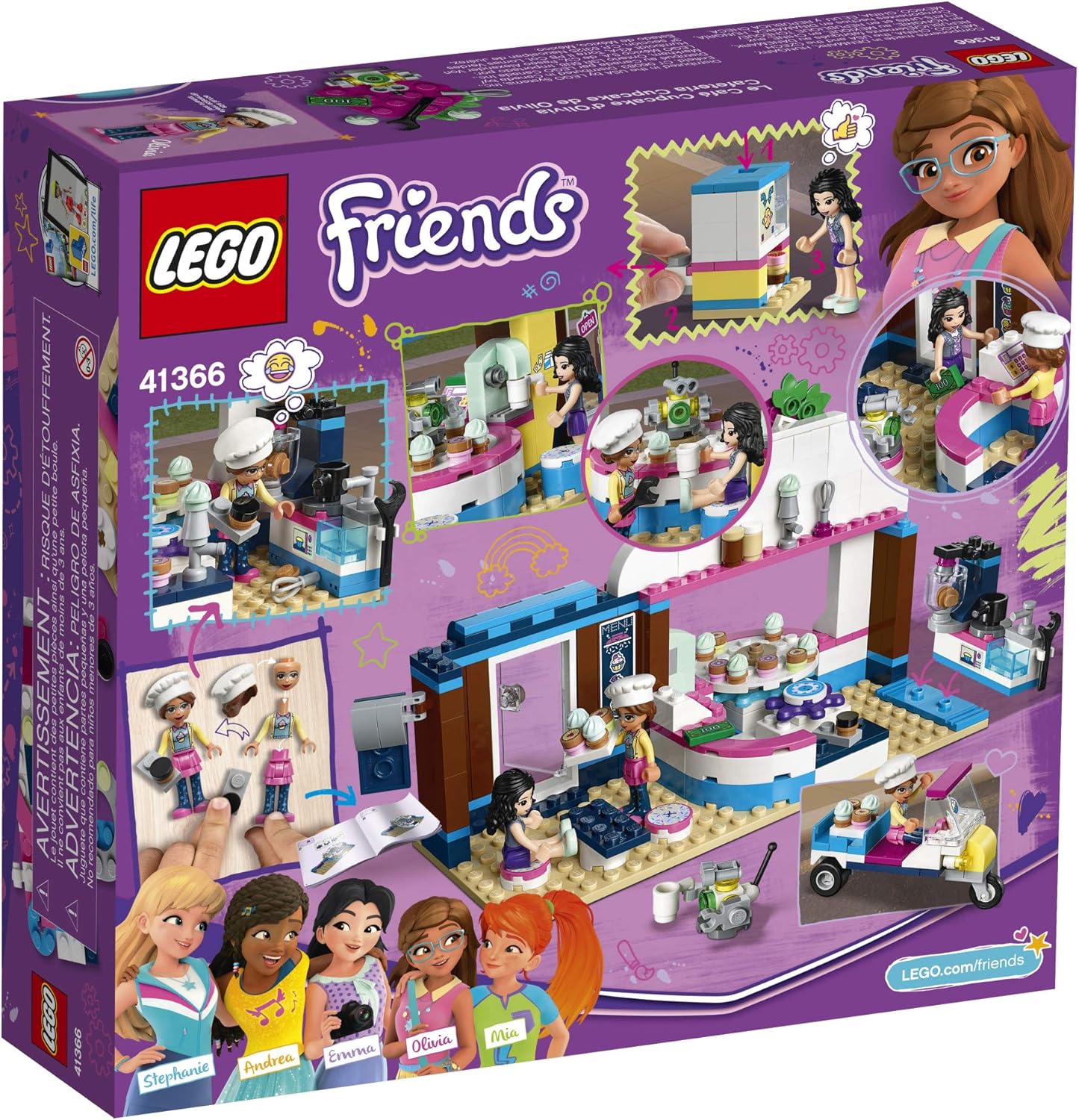 lego friends 41366 olivia's cupcake café