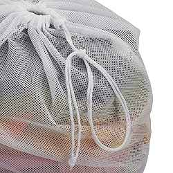 Nicunom 6 Pack Mesh Laundry Bag with Drawstring