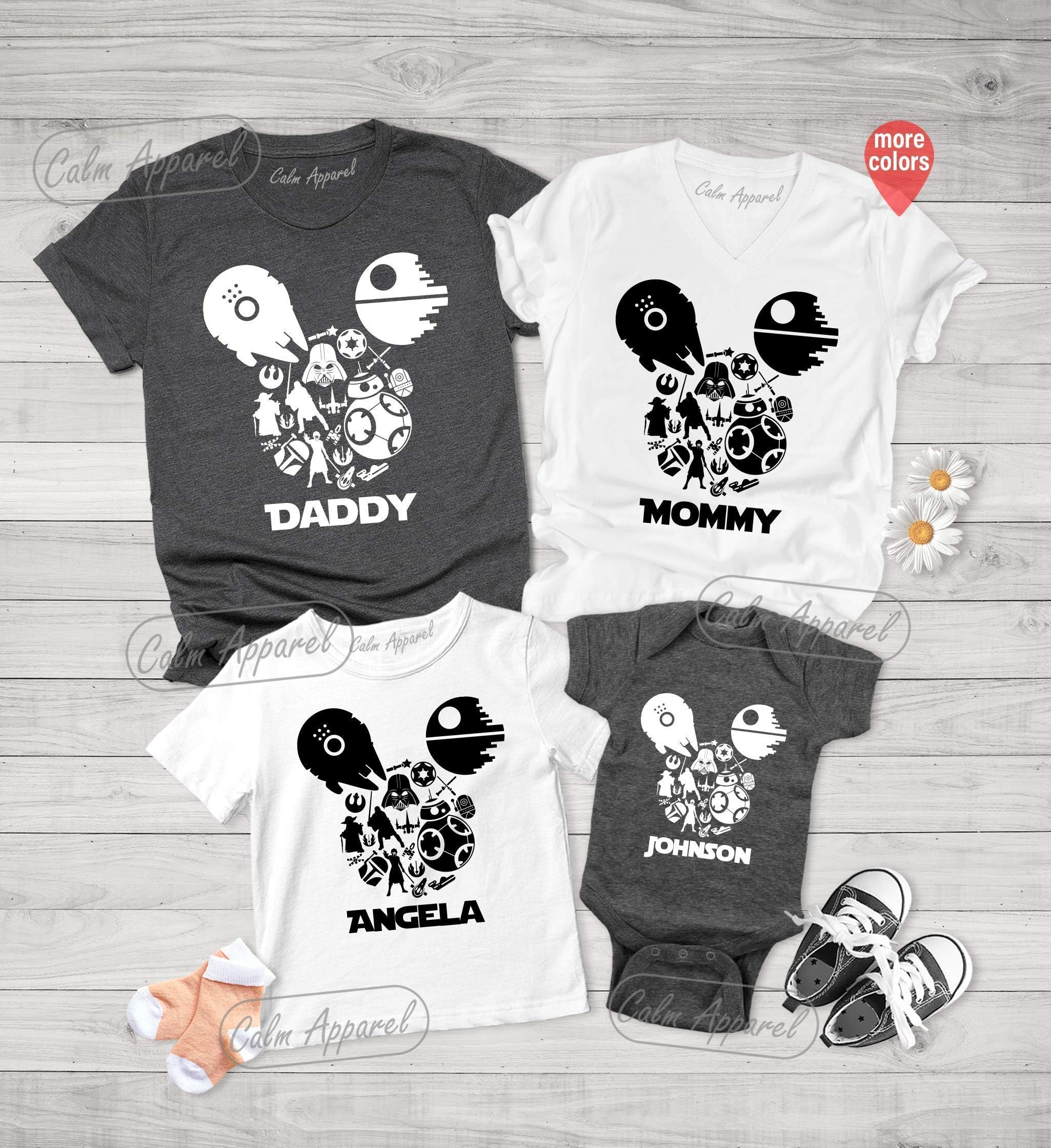 Squad Goals Shirt, Family Vacation Shirts, Family Matching T-Shirt, Personalized Minnie Graphic Tee, Mickey Ears Tank Top, Mommy Daddy Baby Shirts
