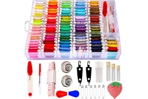 YITOHOP 200pcs+ Embroidery Floss kit, Friendship Bracelet String Kit with Organizer Box-Included 100pcs Friendship Bracelet Floss Thread,Cross Stitch Kits Xmas Gifts