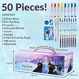 Disney Frozen Art Set for Girls with Pencils and Pens 40+ Pcs Case view 6