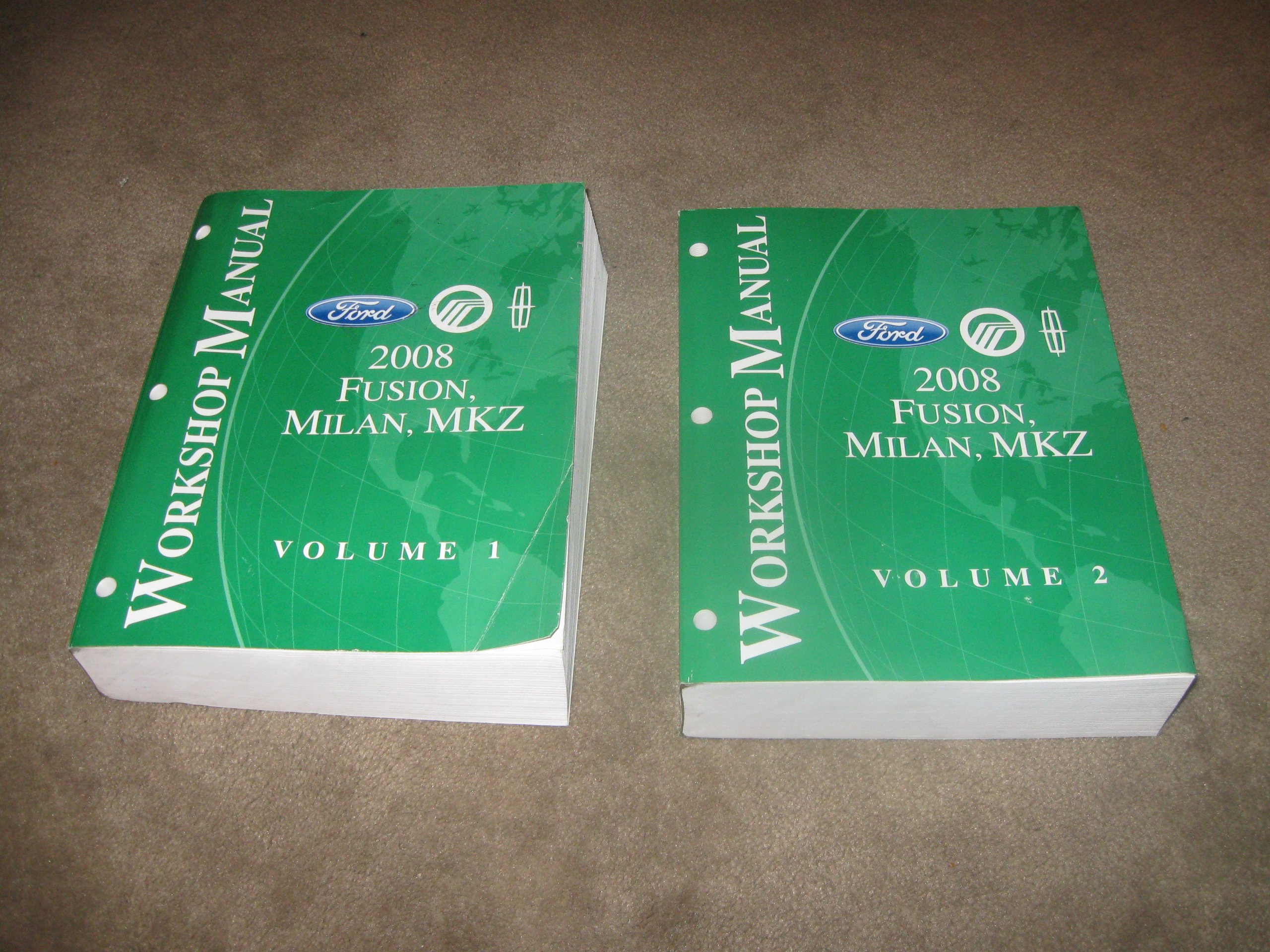 2008 Ford, Mercury, Lincoln / Fusion, Milan, MKZ Workshop Manual (2 Volume  Set) Paperback – 2008