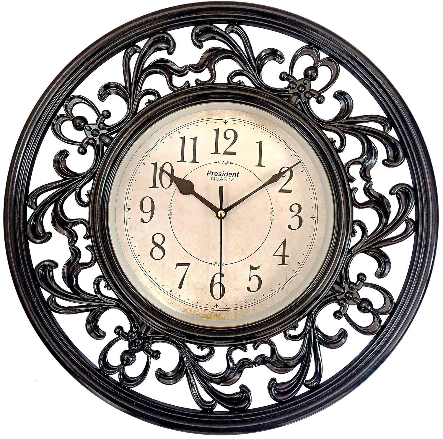 Buy LYONIC Royal Look President Quartz Big Size Wall Clock for Home