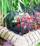 DIVCHI Cloche Net Grow Tunnel Plant Cover Black - Bird & Pest Protection view 5