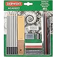 Derwent Academy Graphite Sketching Set, Drawing & Writing, Set of 19, Starter Kit, Pencils H-6B with Sharpener, Ideal for Sketching, Academy Quality, 2300365