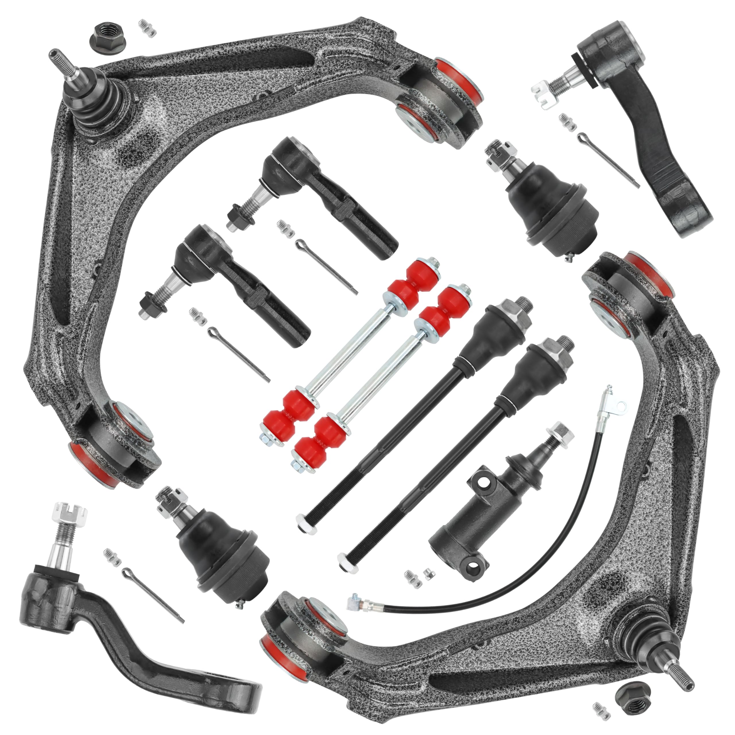 Photo 1 of 13PC Front End Suspension Kit for Chevy Silverado GMC Sierra 2500HD 3500HD 1500HD,Suburban,Avalanche,Yukon XL,w/Control Arms K620054,Ball Joints, Tie Rods, Sway Bar Links, Pitman & Idler Arm
