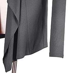 Urban CoCo Women's Drape Front Open Cardigan Long