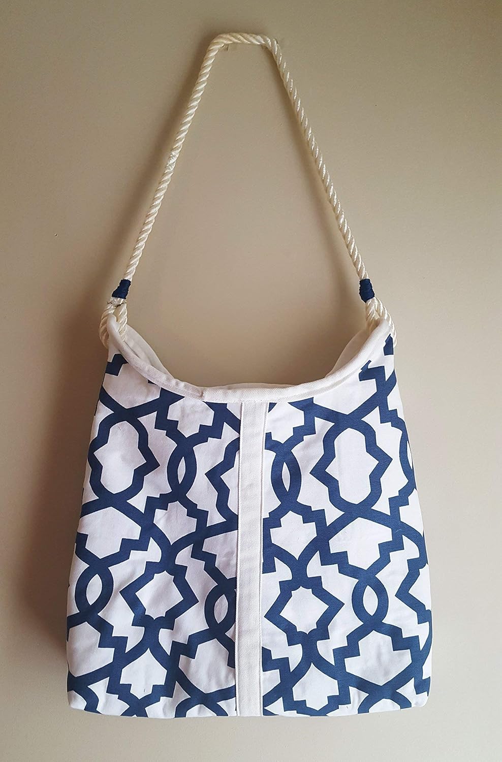geometric print handbag