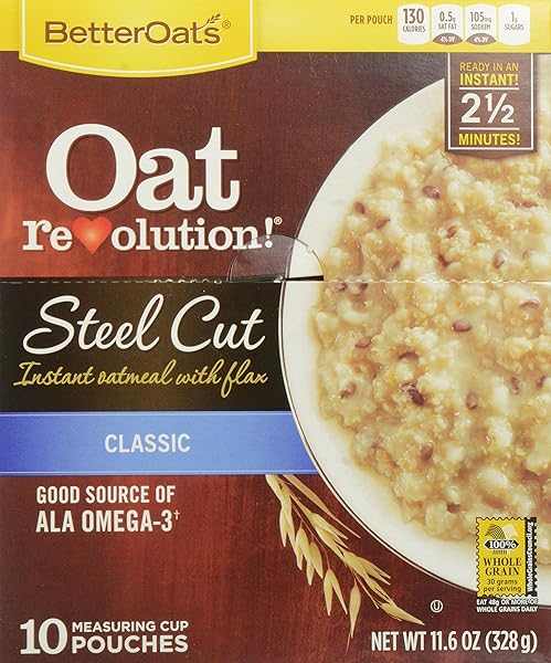 MOM BRANDS BETTER OATS REVOLUTION STEEL CUT, CLASSIC,...