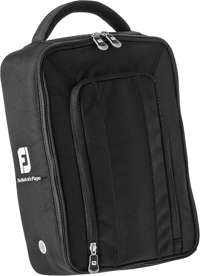 Footjoy Deluxe Shoe Bag Golf Shoe Bag (Nylon) Color Black Amazon.co