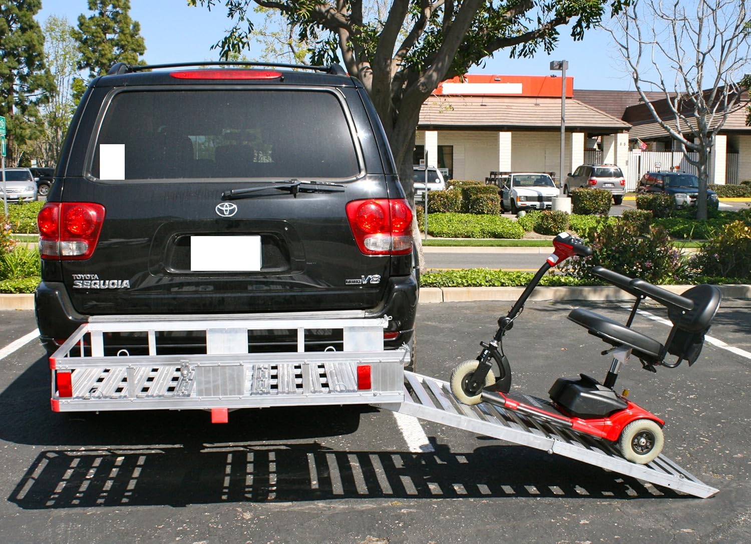 MaxxHaul 70275 Aluminum Cargo Carrier | With 60" Folding Ramp | 53.5" x 29": Automotive