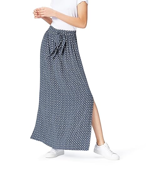 FIND Rock Damen mit Blumenmuster und Beinschlitz