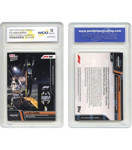 Amazon.com: 2025 Topps Now Formula 1 Lando Norris McLaren Wins