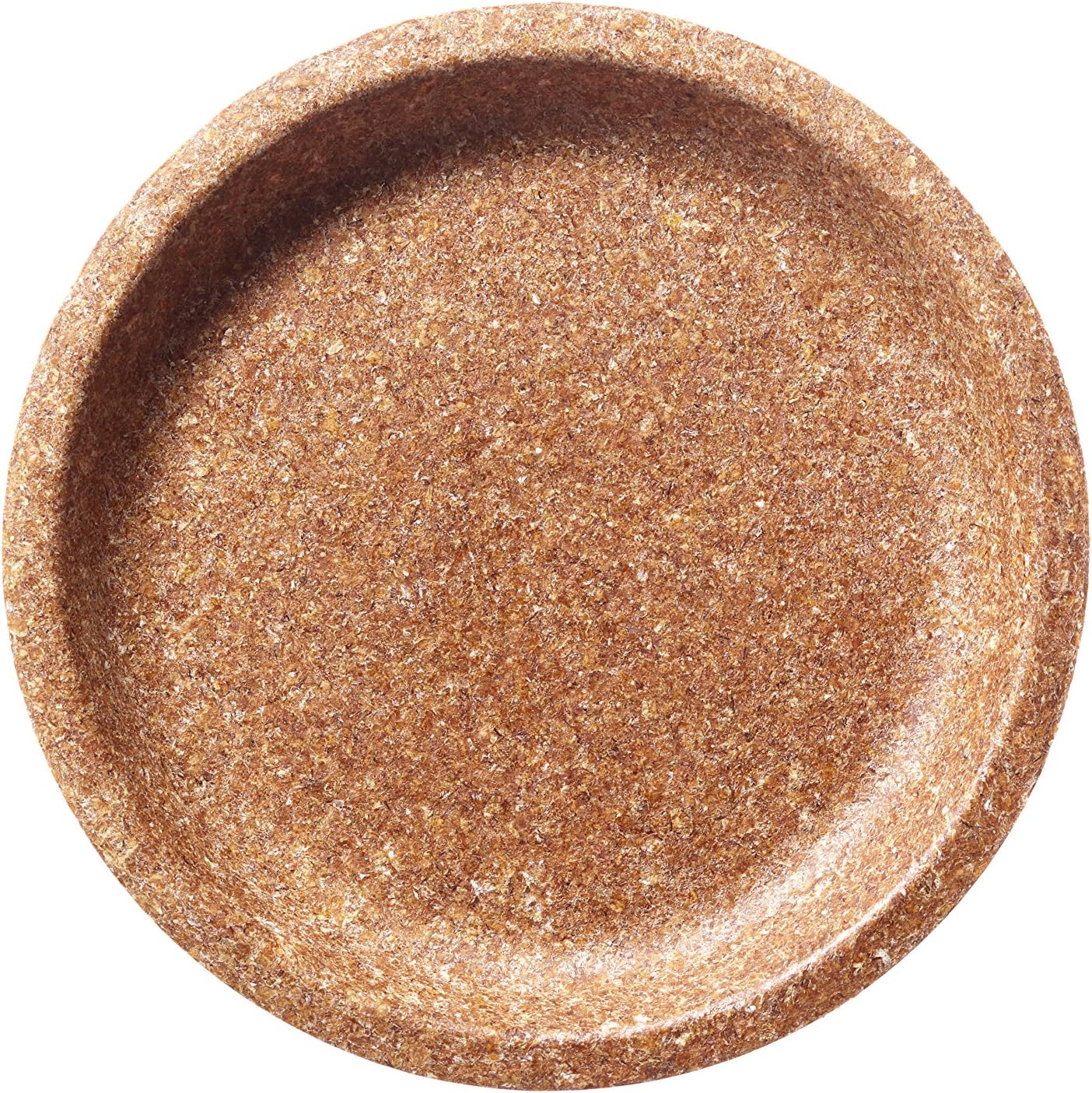 BiotremDisposable Tableware 10-Piece Resistant Sustainable Biodegradable Compostable Natural and Edible for Parties Picnic Barbecue and Outdoor Meals Wheat Bran Small Plate 20 Centimetre, Brown