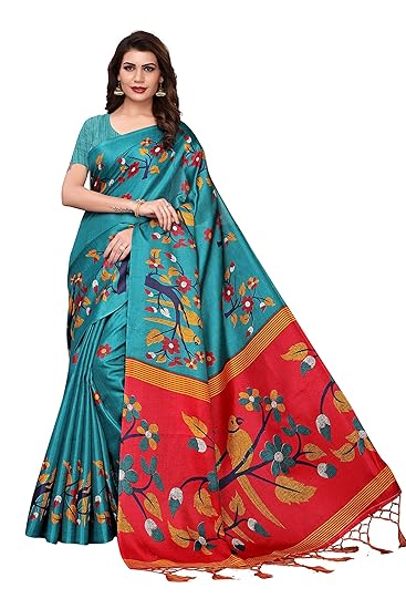 Women's Khadi Silk Saree With Blouse