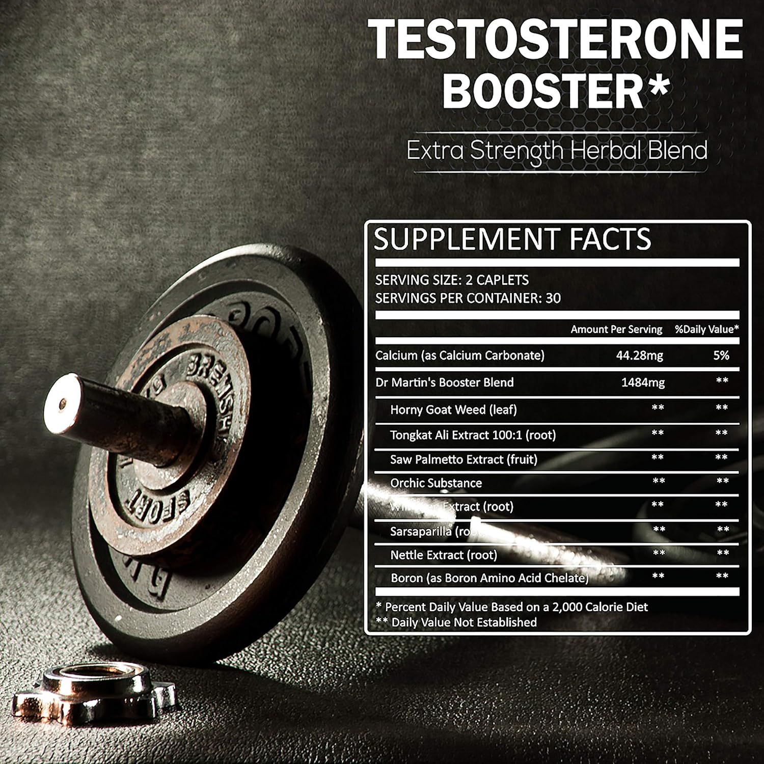 Extra Strength Testosterone Booster - Naturally Boost Your Stamina, Endurance, Strength & Energy for Men & Women - Burn Fat & Build Lean Muscle Mass Today: Health & Personal Care