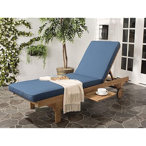 safavieh newport chaise lounge chair with side tabl