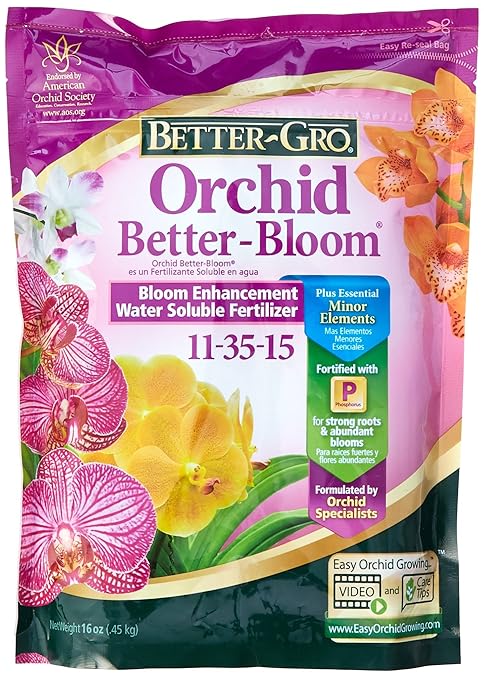 Sun Bulb Company 8305 Better GRO Orchid Plus Bloom Booster Fertilizer, 16-Ounce