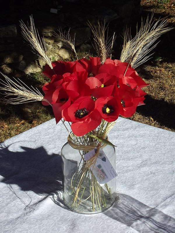 Bouquet de coquelicots Amazon.fr Handmade