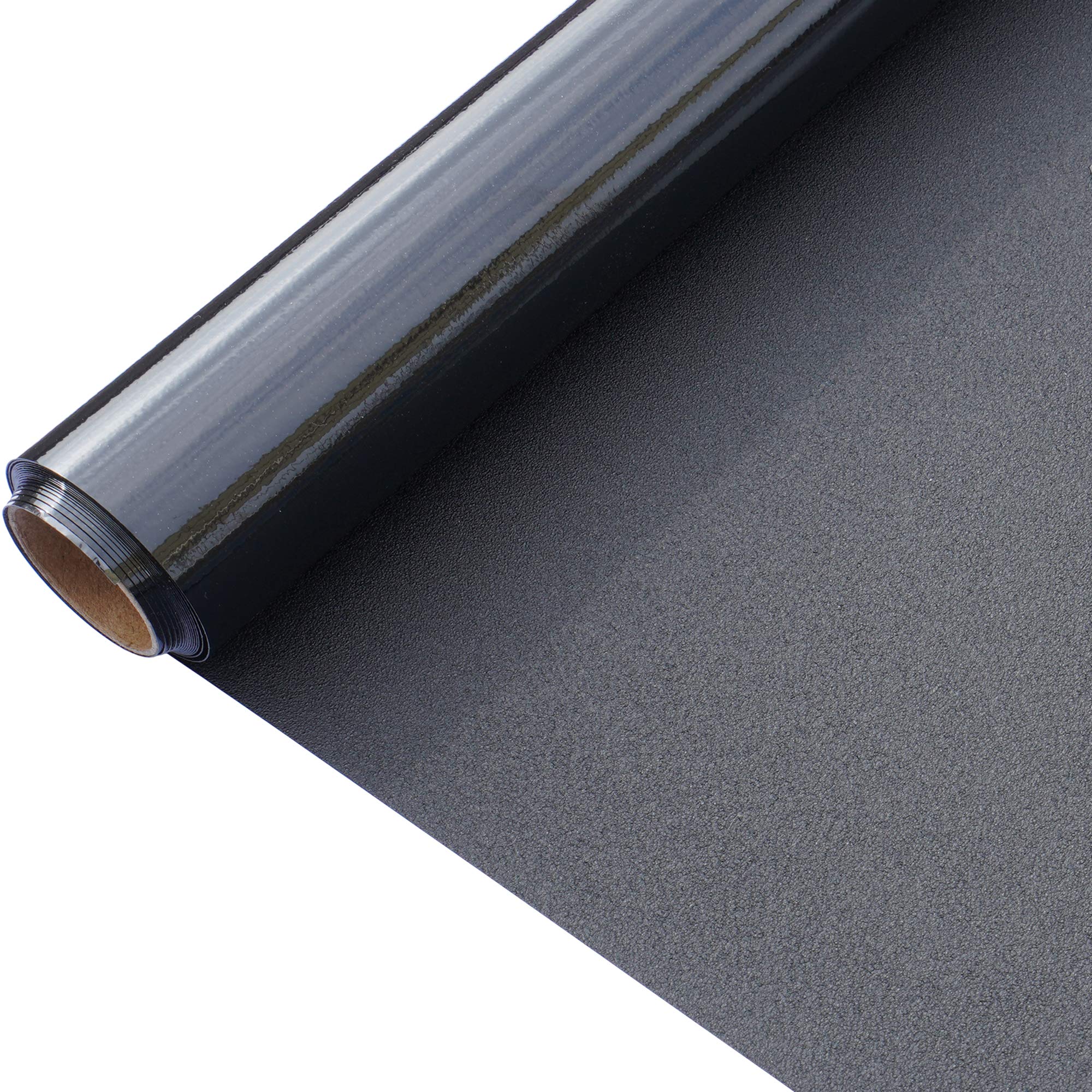 WAENLIR Static Cling Total Blackout Window Film Darkening Room, Light Blocking Privacy Glass Film Black Window Tint/Cover(90X200CM)