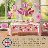 Itsy Bitsy Party Co Premium Reusable Pink Birthday Decoration Set view 6