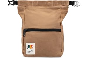 Oso Supply Co - Kulshan Bouldering Bucket, Large Size Chalk Bag for Rock Climbing, Chalk Pot with Magnetic Roll Down Closure, Brush Loop, Zippered Pockets for Climbers