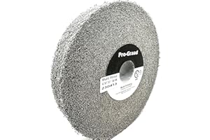 Pro-Graad Multi-Finishing Wheel – 6” x 1” x 1” 3S Fine Grit Silicon Carbide - Stainless Steel Finishing Convolute Wheel – for #4 Finish - 1 Pack