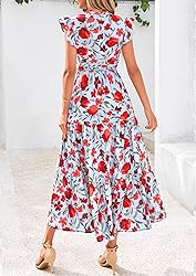 PRETTYGARDEN Women's 2025 Summer Floral Midi Dress